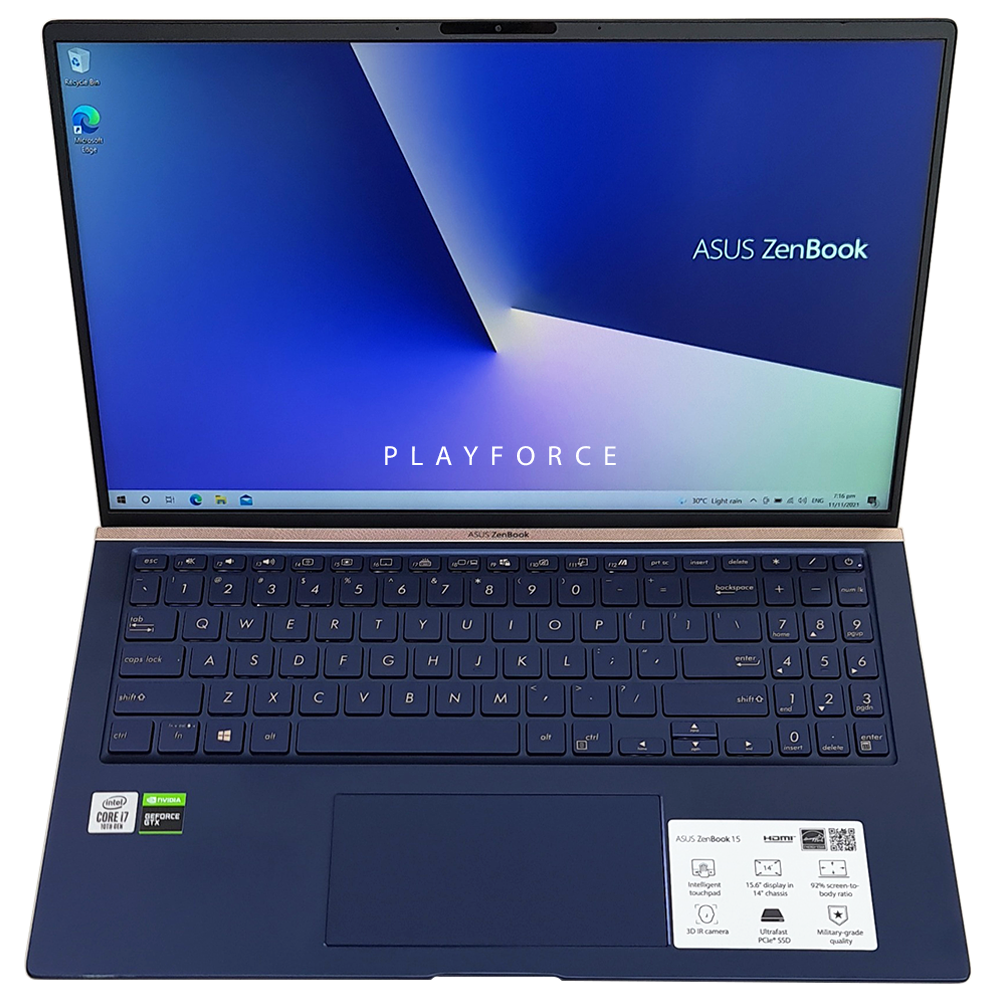 ZenBook 15 UX533FTC (i7-10510U, GTX 1650 MQ, 16GB, 1TB SSD, 15-inch)