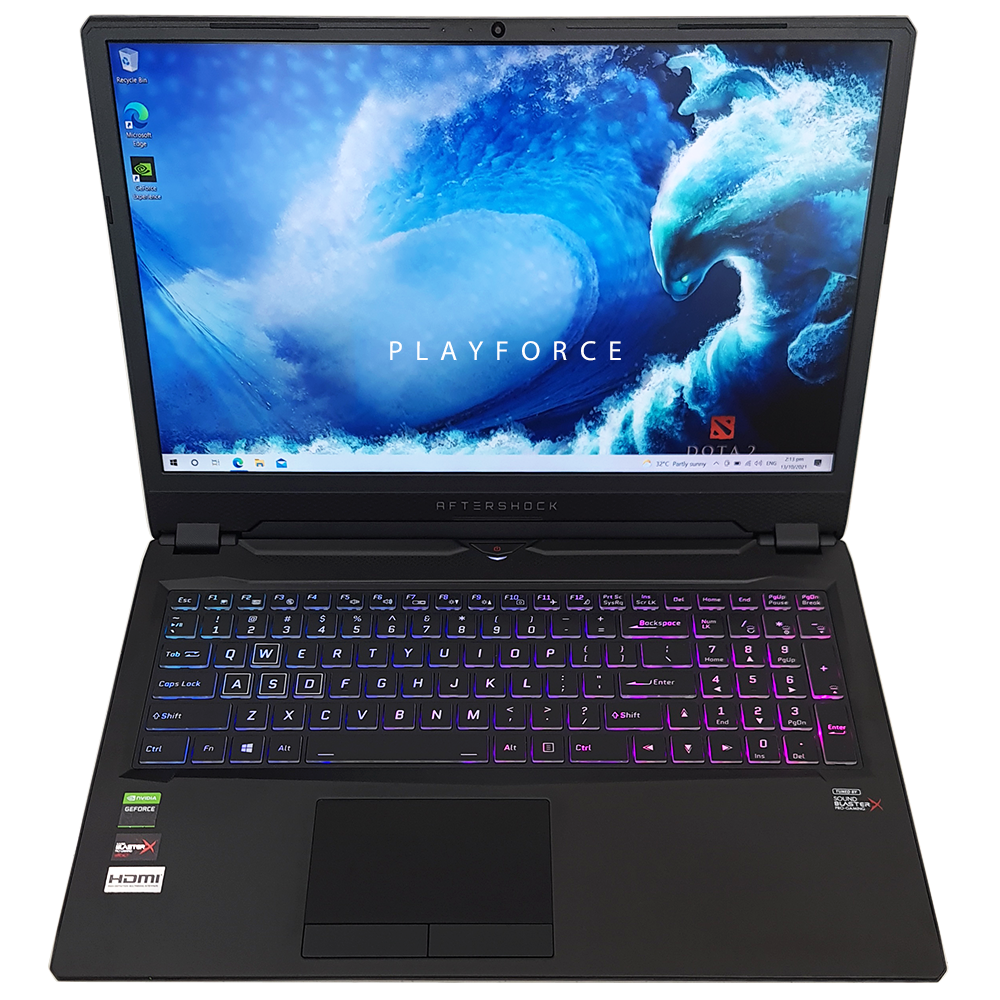 Aftershock Slate 15 (i7-9750H, RTX 2060, 16GB, 1TB+256GB SSD, 16-inch)